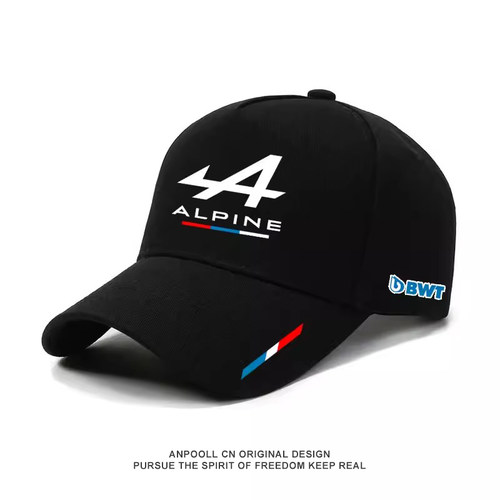 Alpine阿尔派F1车队方程式锦标比赛车服鸭舌棒球帽子男大头围休闲