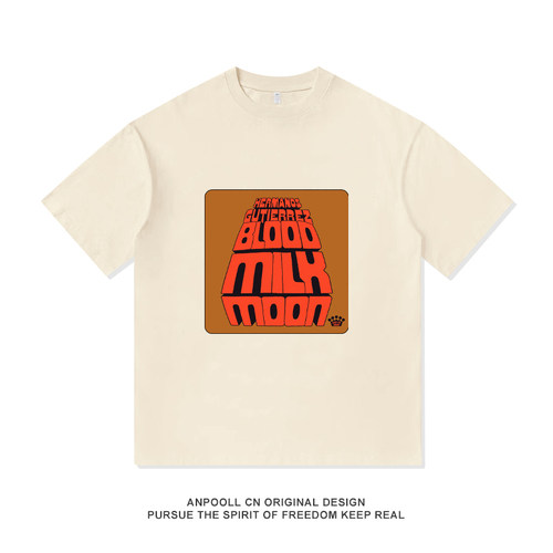 挽救计划瑞恩高斯林同款blood milk moon短袖T恤衣服男装休闲纯棉