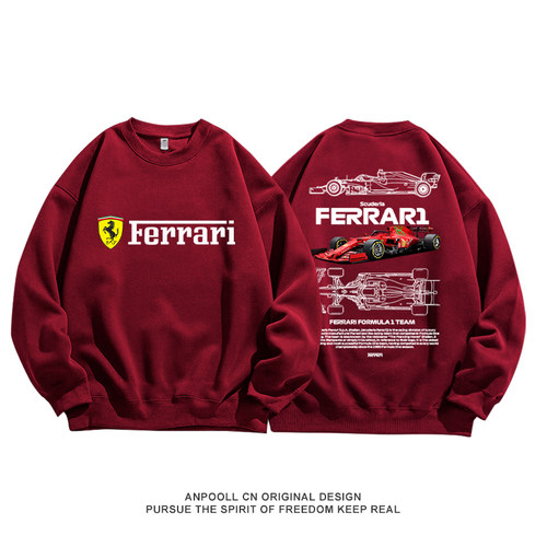 法拉利F1车队比赛车服纪念款卫衣