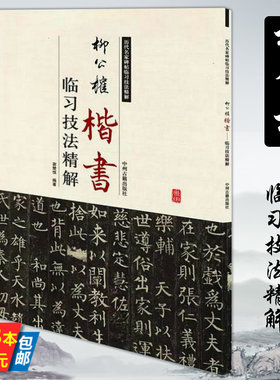 【正版3本39】柳公权楷书临习技法精解/楷书教程神策军碑 楷书习字帖楷书九十二法草诀百韵歌历代名家碑帖书法书籍