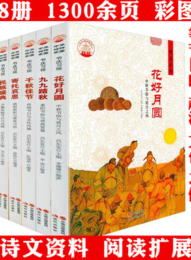 中华精神家园书系节庆习俗全8册张灯结彩粽情端午浪漫佳期寄托哀思花好月圆千秋佳节久久踏秋民族盛典中国传统节日风俗民俗文化书