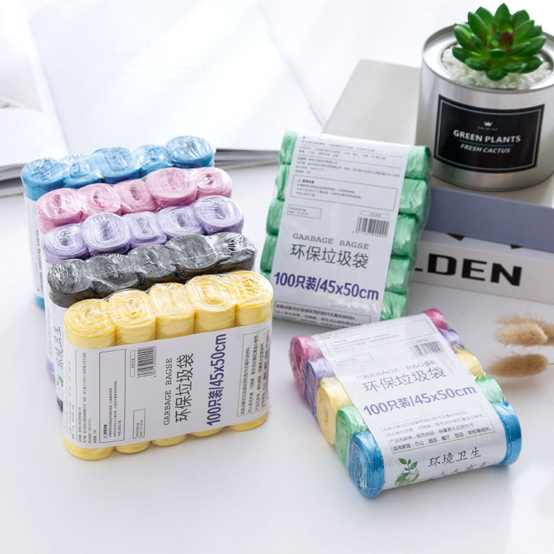 加厚垃圾袋新料彩色厨房卫生间家用点断式宿舍塑料袋5卷100只装|msdalam kategori keluarga/Alat Pembersihan peribadi, kerja-kerja rumah/Floor peralatan pembersihan, beg sampah - dari Buy2taobao.com untuk memberikan perkhidmatan ejen Taobao profesional membeli