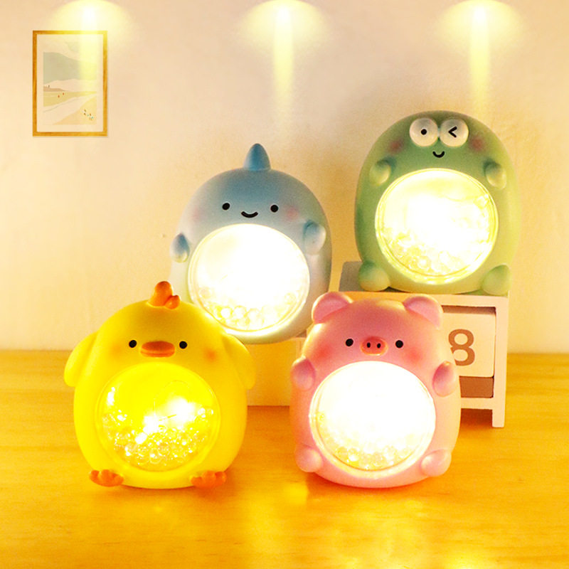 卡通可爱小猪恐龙小夜灯网红儿童卧室床头青蛙台灯男女孩生日礼物,模玩/动漫/周边/娃圈三坑/桌游,潮玩盲盒,淘宝优惠券,粉丝福利购,淘宝优惠卷