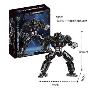 新款k盒子积木10525柱子哥-10536小探长小颗粒积木玩具包邮