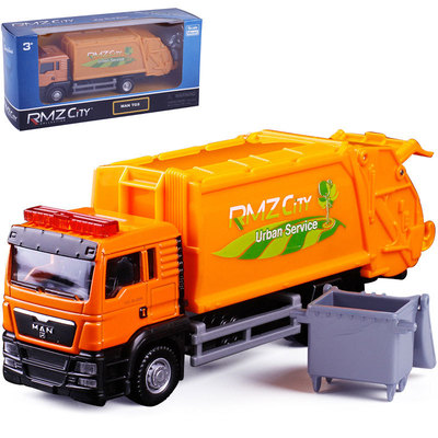 【盒装】裕丰玩具车1:64垃圾车合金车工程车运输车汽车模型144026