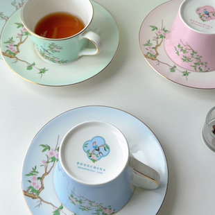 礼盒装高档精致骨瓷咖啡杯碟套装陶瓷中式婚礼伴手礼下午茶英法式