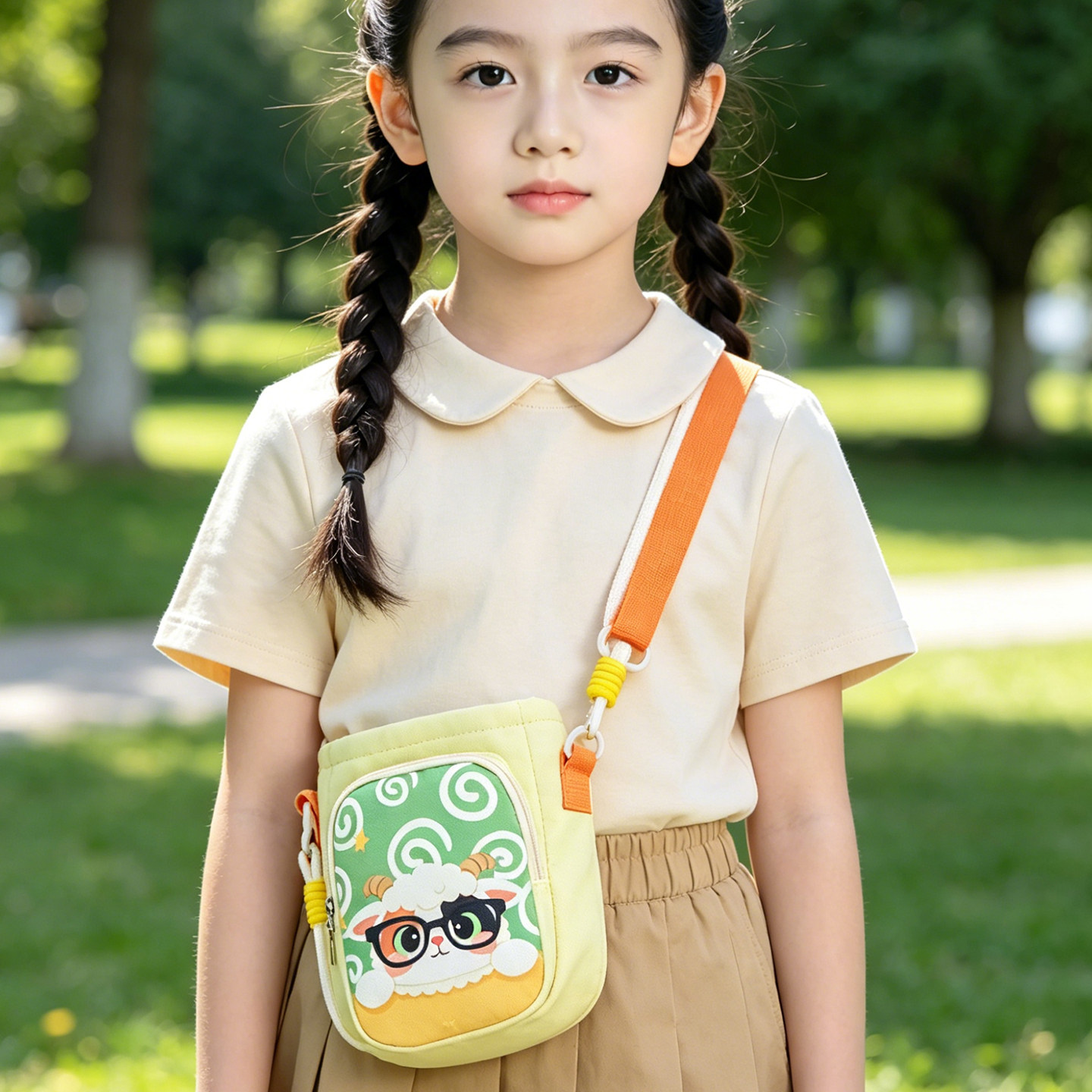 儿童斜挎包时尚洋气可爱卡通少女韩系2026新款女童带迷你小包出游