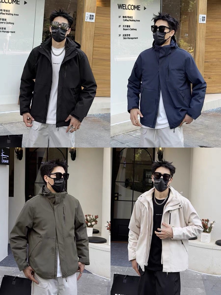 际华3503新款户外秋冬银狐绒三合一双层冲锋衣防风防水男加厚外套