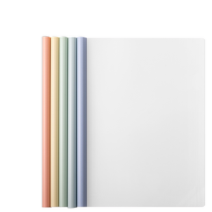 得力抽杆夹a4拉杆夹透明加厚文件夹办公用品a4纸收纳夹活页彩色水滴杆学生专用固定书夹子大容量抽拉杆资料夹