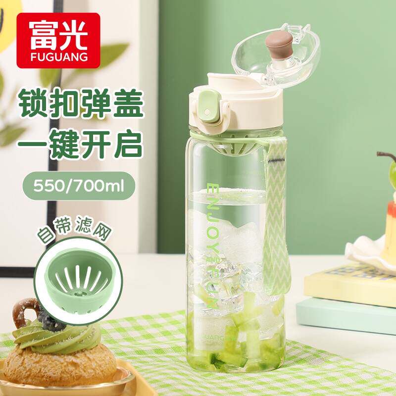 富光水杯夏日女大容量杯子男学生上学专用耐高温便携防摔水壶定制
