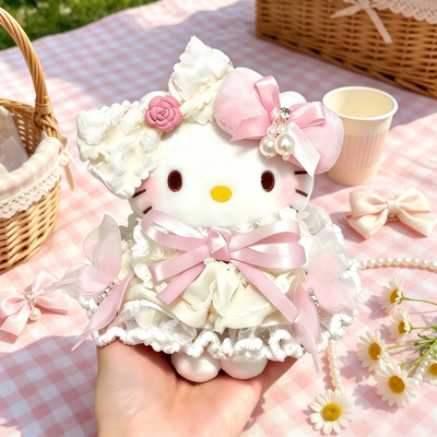 正版HelloKitty花漾梦境毛绒玩偶kt猫送礼物女包包挂件装饰