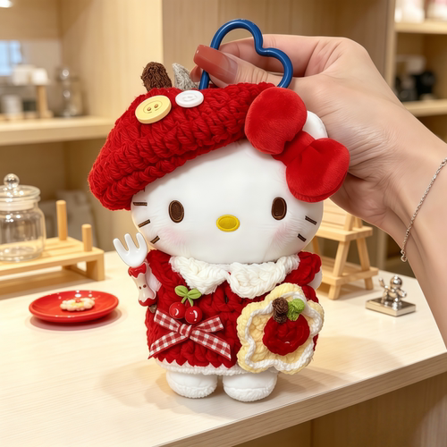 正版helloKitty草莓派对kt三丽鸥包包娃娃挂件玩偶送人送人礼物女