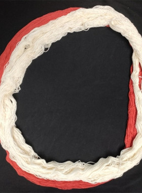 小孩满月挂的白线宝宝长命线婴儿百天挂脖子抓周白色棉线平安红绳