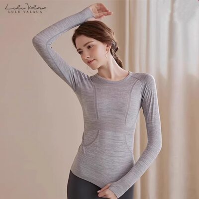 IuIu修身运动瑜伽服T恤长袖上衣