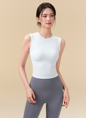IUIU YOGO瑜伽背心运动内衣罗纹美背防震外穿跑步训练健身衣文胸