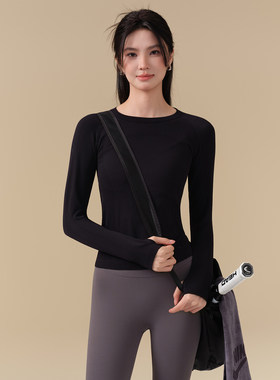 IUIU YOGO秋冬瑜伽服女运动上衣速干跑步短袖T恤普拉提训练健身服