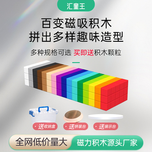 14岁61生日礼物 益智玩具男女孩5 磁力积木方块磁铁我 世界拼装