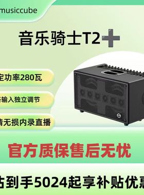 musiccube音乐骑士T2+音响多功能户外吹管萨克斯弹唱专业路演音箱