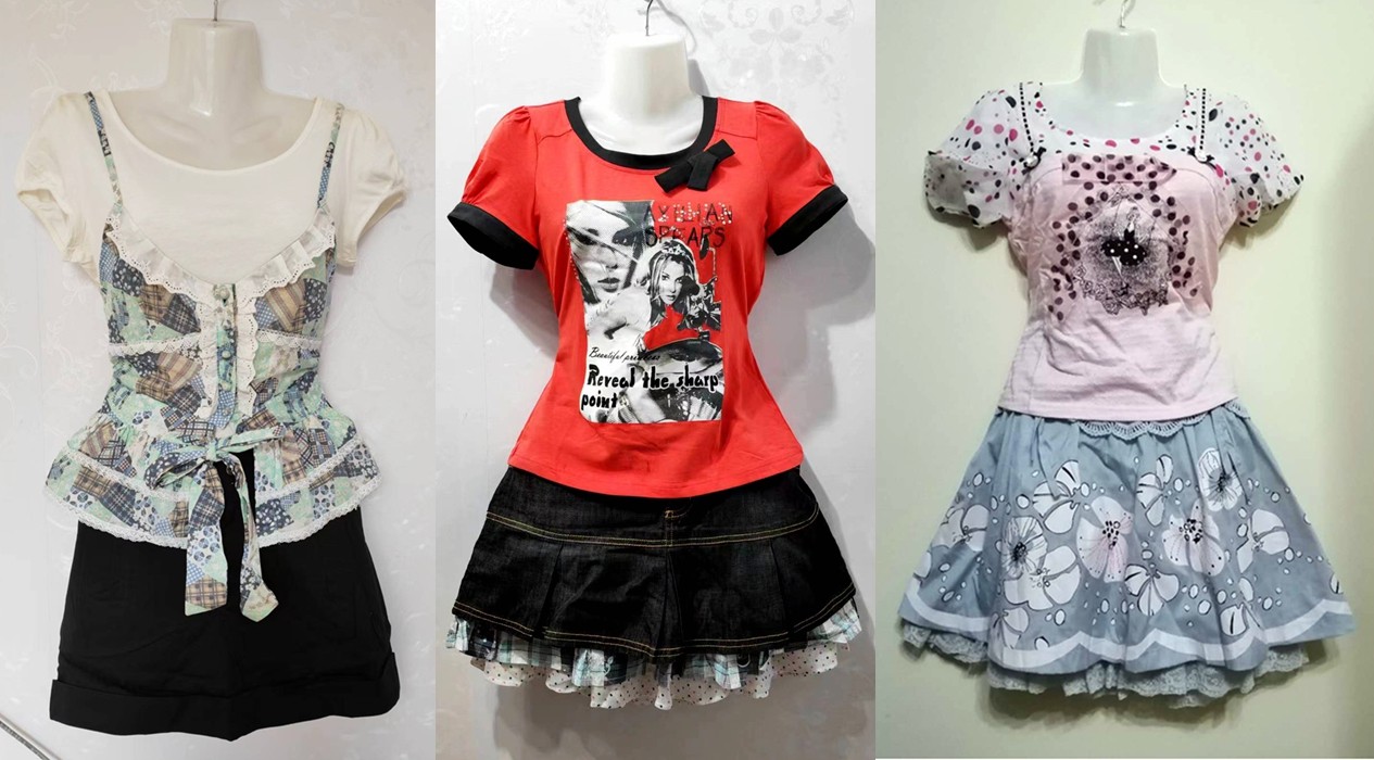 阿依莲女纯棉短袖t恤衫夏圆领显瘦打底薄宽松大码小马甲假两件套v