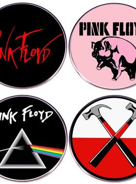 Pink Flo平克弗洛伊德胸针摇滚乐队月之暗面别针胸章合金徽章