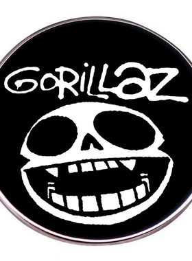 Gorillaz街头霸王胸针摇滚乐队朋克音乐别针金属合金徽章配饰