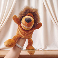 Rabbit and turtle hand dolls, cute animal plush toys, soothing dolls, lion dolls, children's birthday gifts thumbnail 3