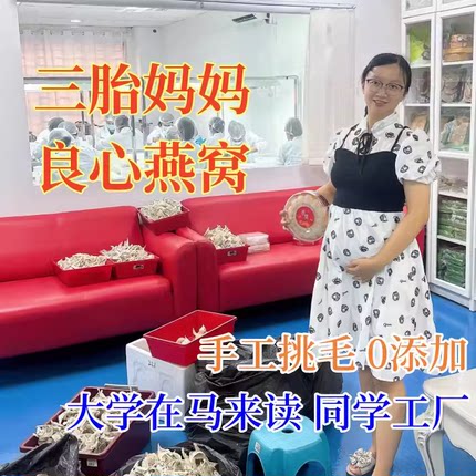 孕妇滋补品马来西亚进口燕窝正品龙头盏VIP大盏18克雨季金丝燕