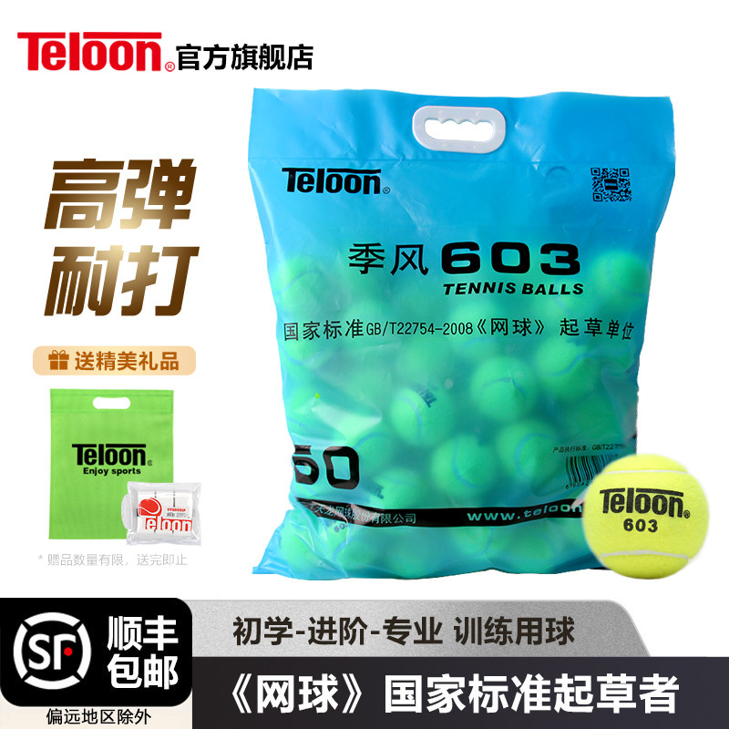 天龙网球训练球袋装801复活rising603发球机用球成人多球练习球