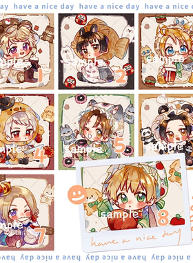 【玉和糖】APH黑塔利亚同人周边徽章挂件王耀亚瑟伊万阿尔弗雷德