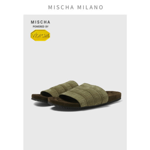 【女码】爱上走路mischa&vibram 鳄鱼皮拖鞋女2026新款厚底外穿
