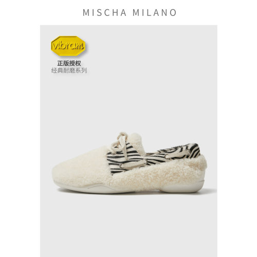 mischa秋冬法式毛毛鞋外穿