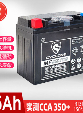 宗申赛科龙RT3 RE5原厂胶体蓄电池15AH电瓶RT3S 赛艇 X7 SRMAX250