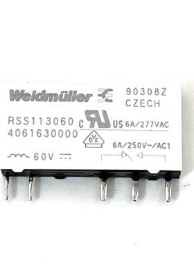魏德米勒继电器 RSS113060 60VDC原装正品 4061630000 5脚6A 进口