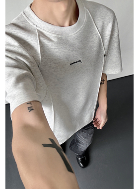 2026 夏季新款 港风内景大码华棉260g圆领短袖M-5X HT26307-特P22