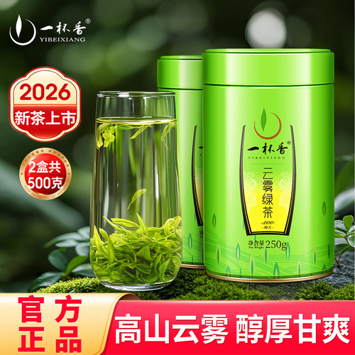 2026新茶一杯香高山云雾绿茶500g