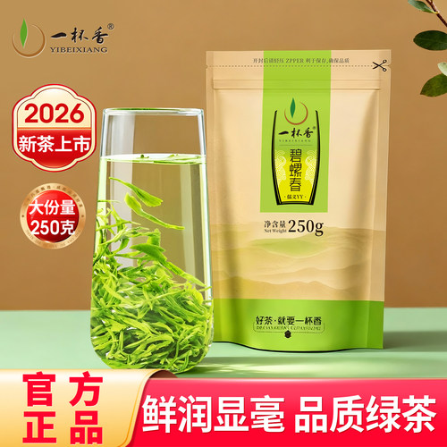 2026新茶一杯香苏州碧螺春250g