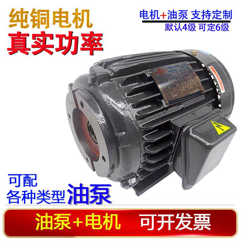 新款液压电机组电机总成液压电动机油泵专用1.5千瓦2.2内插式包邮