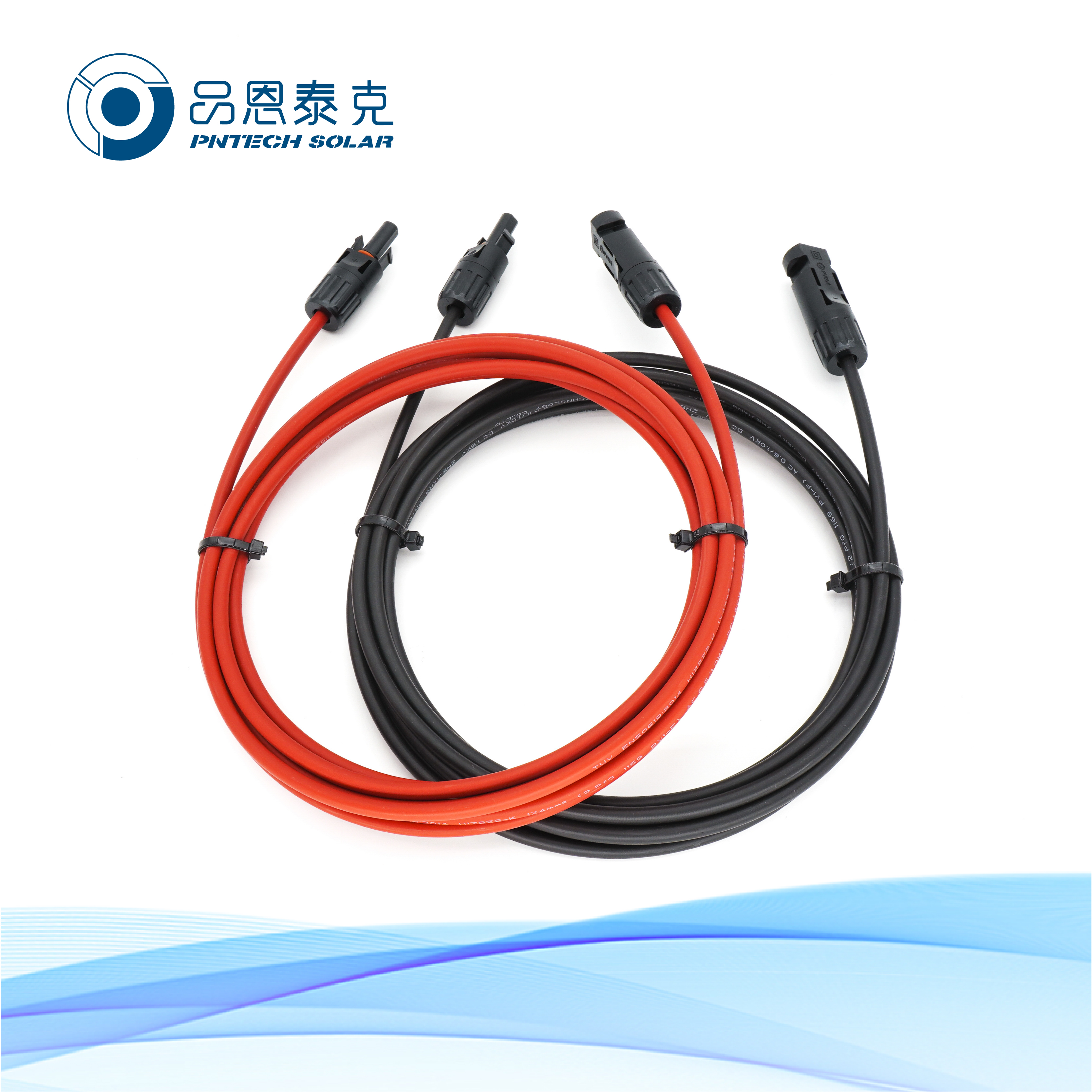 品恩泰克 双头DC-DC CE认证光伏电缆延长线 端子带MC4连接器