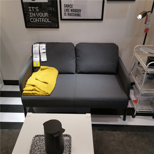 宜家国内代购IKEA鲁斯达双人沙发简约布艺沙发小户型客厅会客沙发