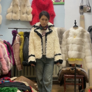 2026新款皮草外套女中长款年轻时尚洋气大衣