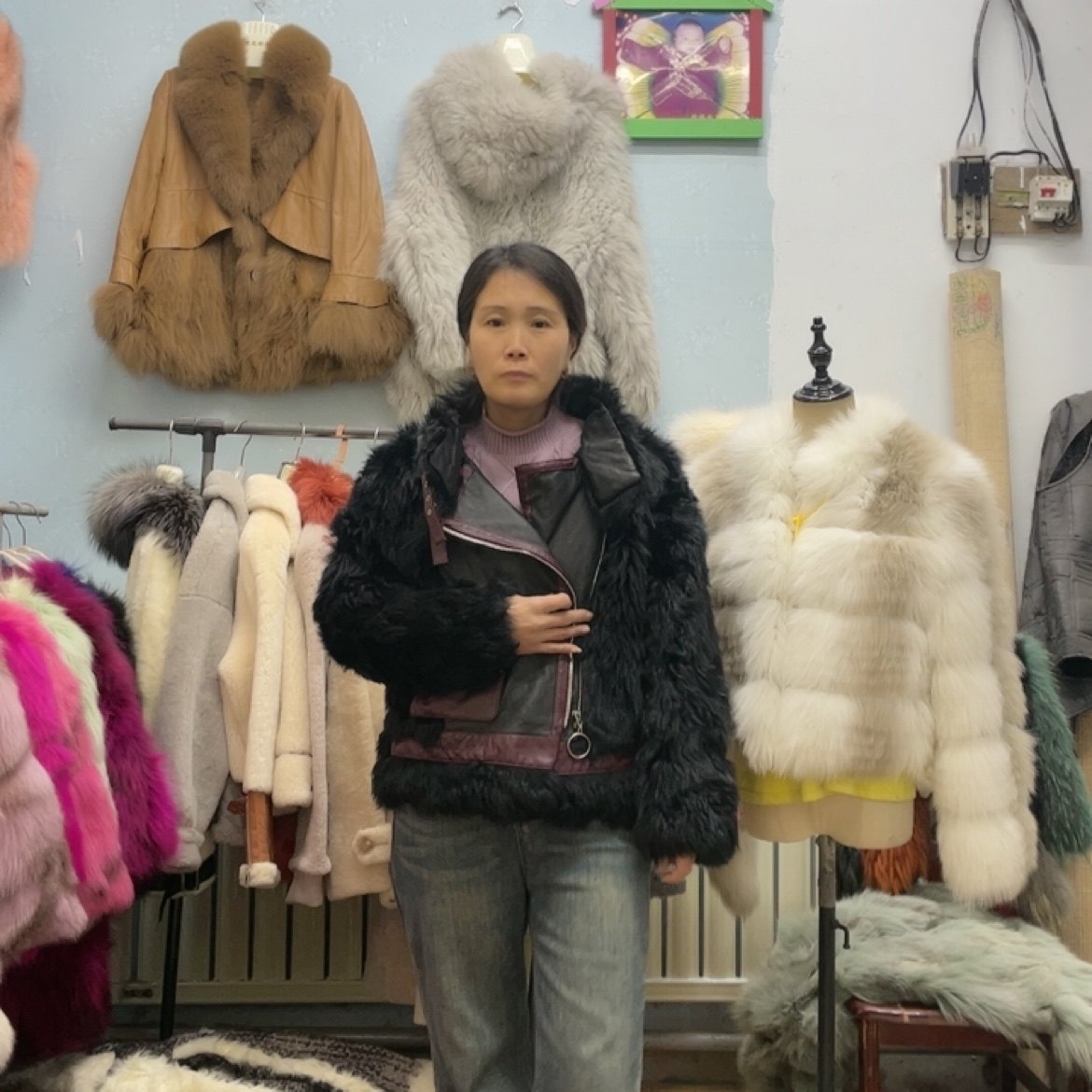 2026冬季新款设计感短款皮毛一体黑色时尚机车服皮草外套短款外套,服饰配件/皮带/帽子/围巾,包挂件,淘宝优惠券,粉丝福利购,淘宝优惠卷