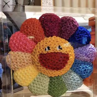 永生花太阳花彩虹款玫瑰亚克力礼盒礼物送女友闺蜜表白道歉赔礼