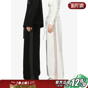 美式 潮牌宽松直筒运动卫裤 复古条纹休闲裤 秋冬季 子男款 MANYSTON