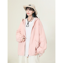 登山冲锋衣春秋季休闲外套男款美式连帽潮牌夹克情侣装防晒衣