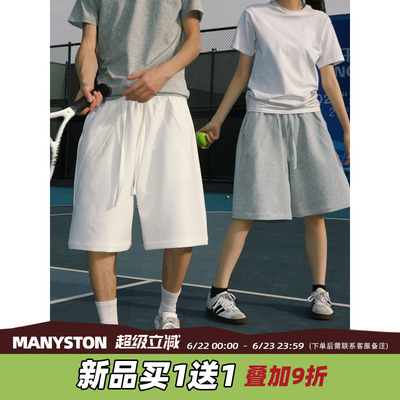 MANYSTON美式直筒宽松运动短裤