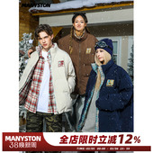 保暖棉袄棉服 高街面包服棉衣外套男生冬季 王梓薇同款 MANYSTON美式