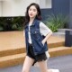 宽松无袖 坎肩背心外套2025新款 百搭马甲 短款 春秋牛仔马夹女士大码