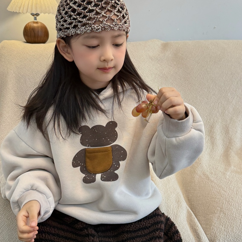 儿童冬季韩版中性款卡通连帽卫衣FY222