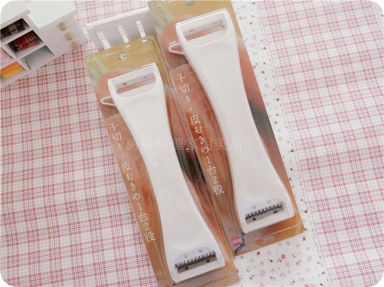 日本贝印KAI进口削皮刀刨皮刀多功能水果刀刨丝器 不锈钢刃 包邮