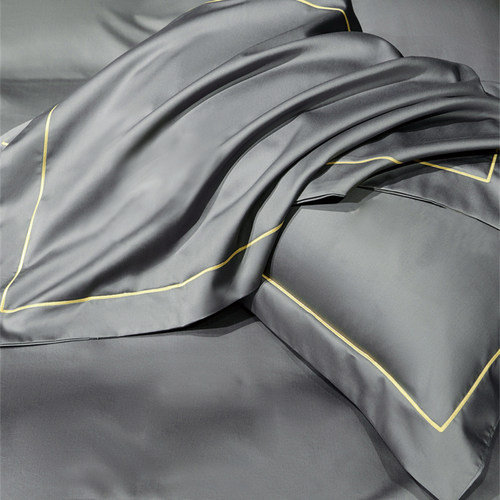 刺绣100支全棉贡缎大枕套长枕套